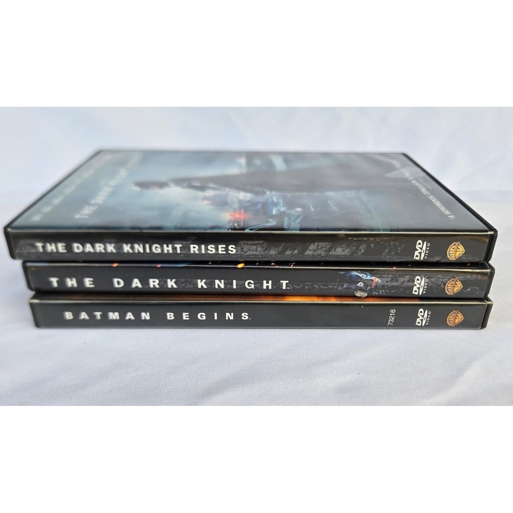 Christopher Nolan Batman Trilogy on DVD Original Cases 2 Disc Sets Very Good - Picture 8 of 13